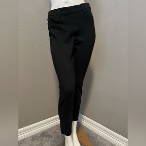 J. CREW Women’s GIGI PANT Black Mid - Rise Pull- On Skinny Trousers Size 8